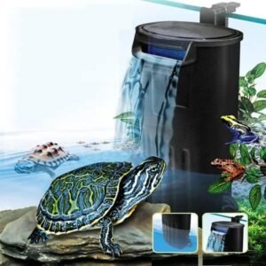 Venus Aqua WP-208H Hang-On Filter – Low Water Level Turtle & Terrarium Water Purifier Pump